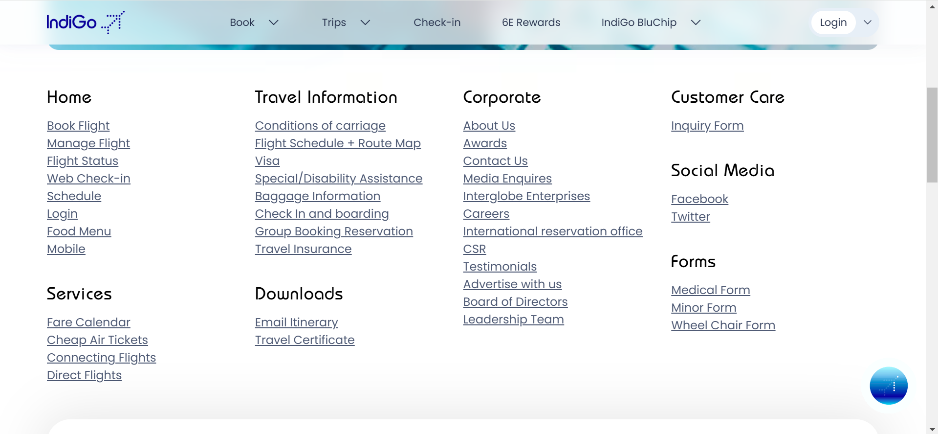 Indigo HTML Sitemap